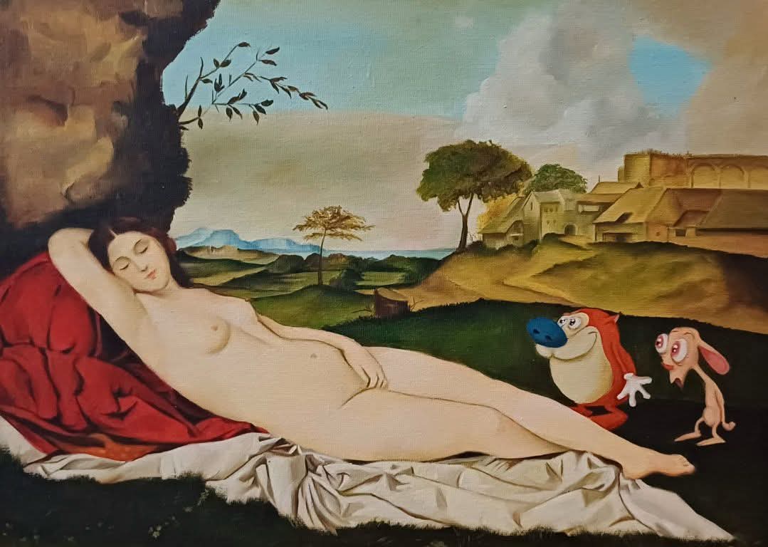 Obra: Venus dormida con Danger Mouse