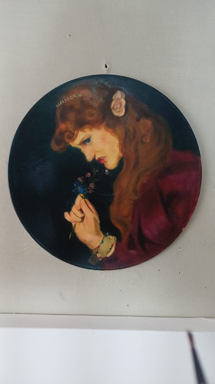 Obra: Retrato con flores