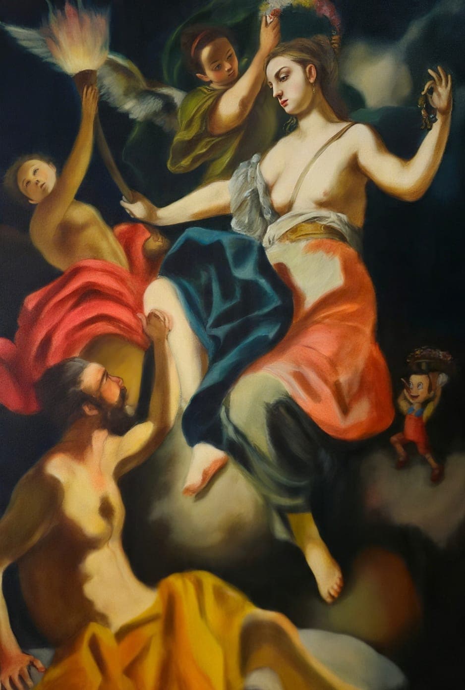 Obra: Alegoría con Pinocho