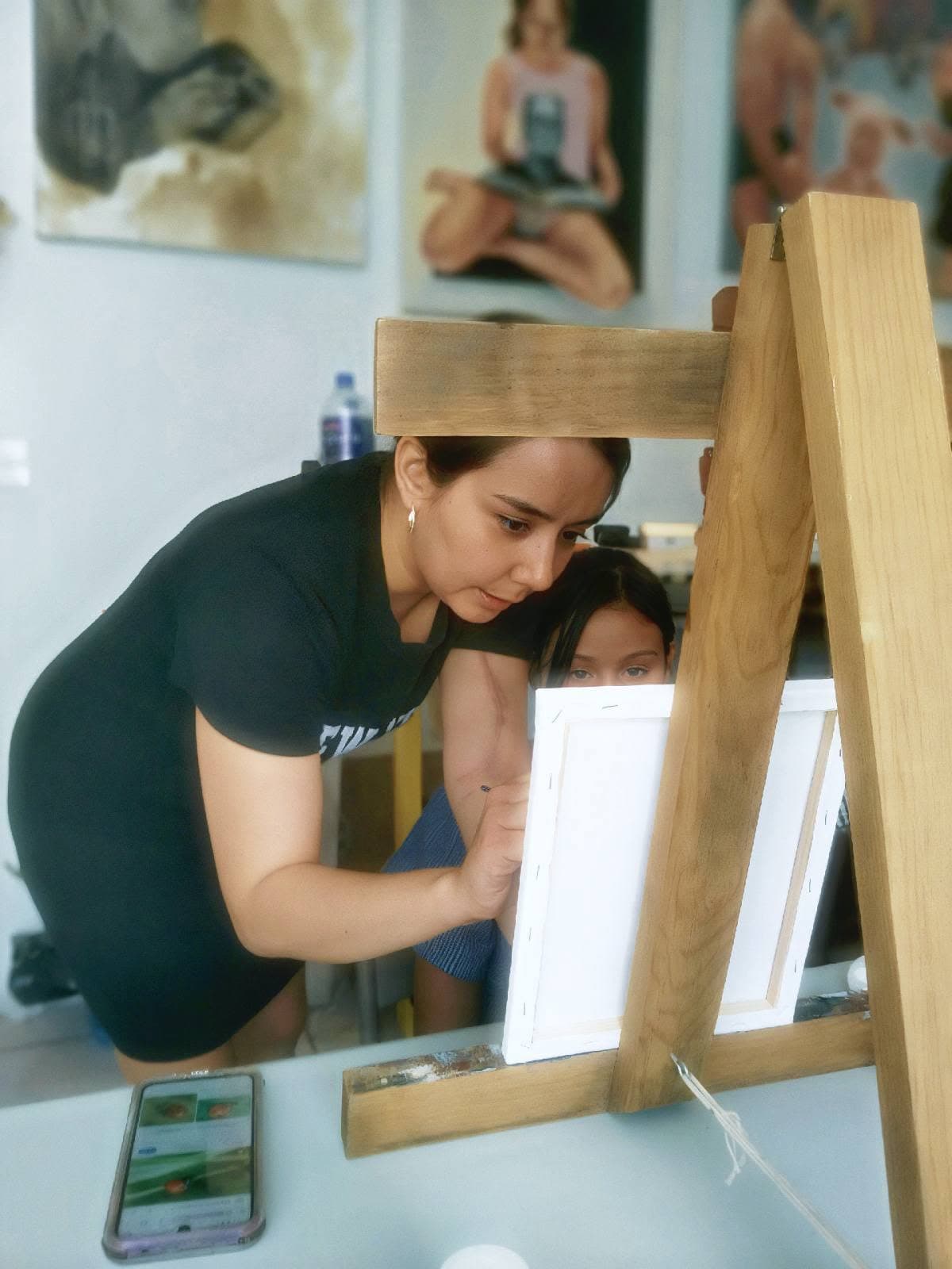 Proceso: enseñando a pintar